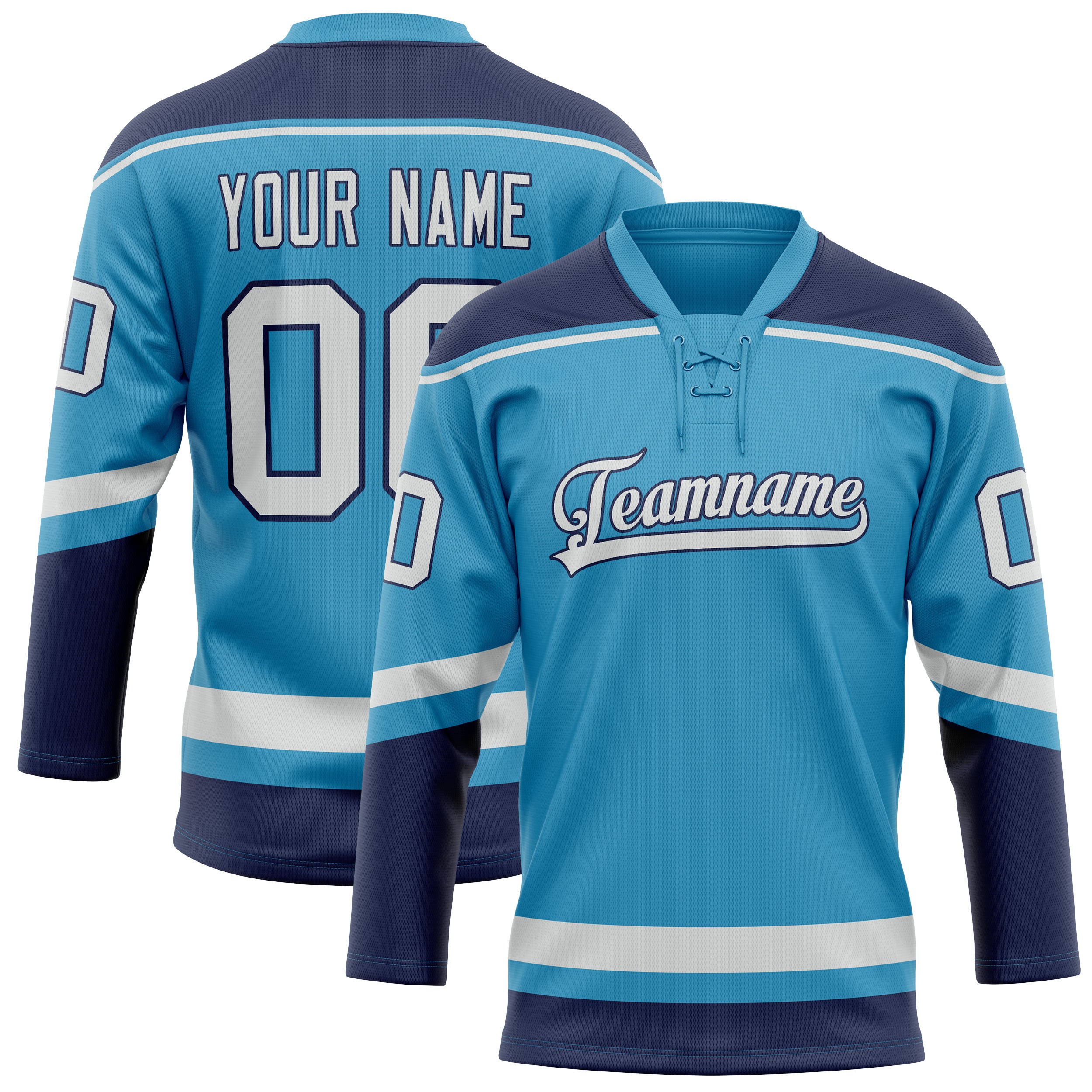 Maillot de hockey personnalisé Panther bleu marine uni