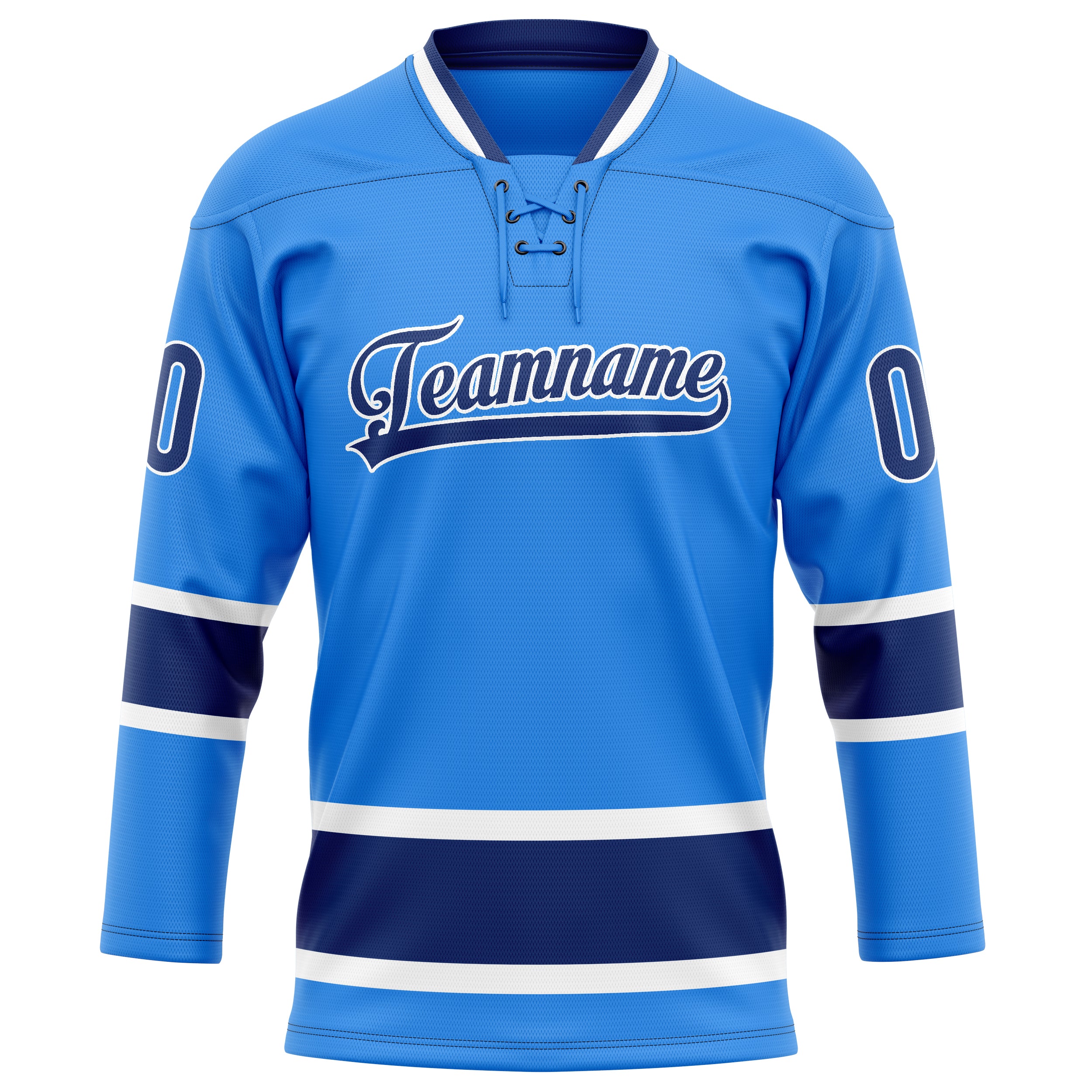 Maillot de hockey personnalisé bleu marine uni