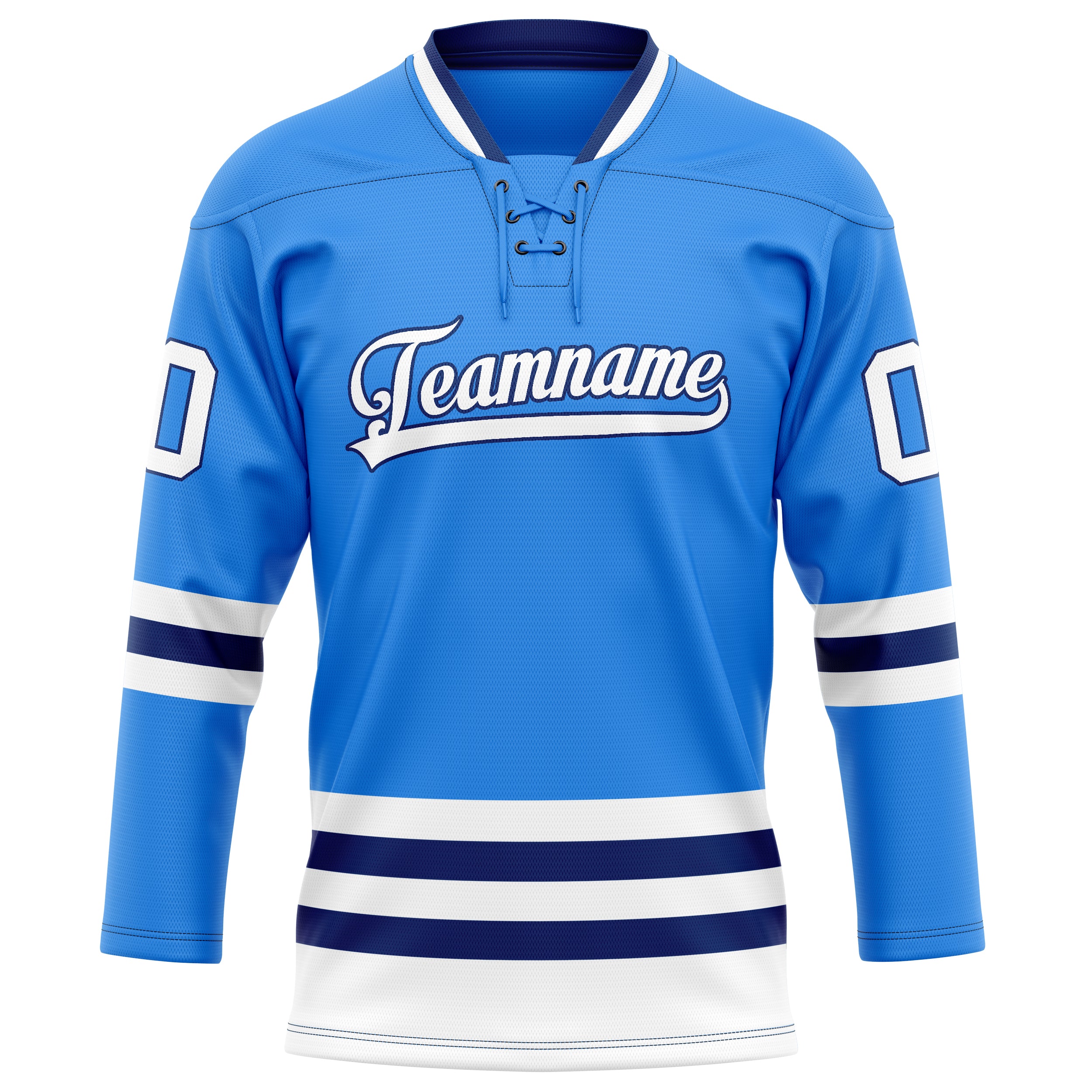 Maillot de hockey personnalisé bleu marine uni