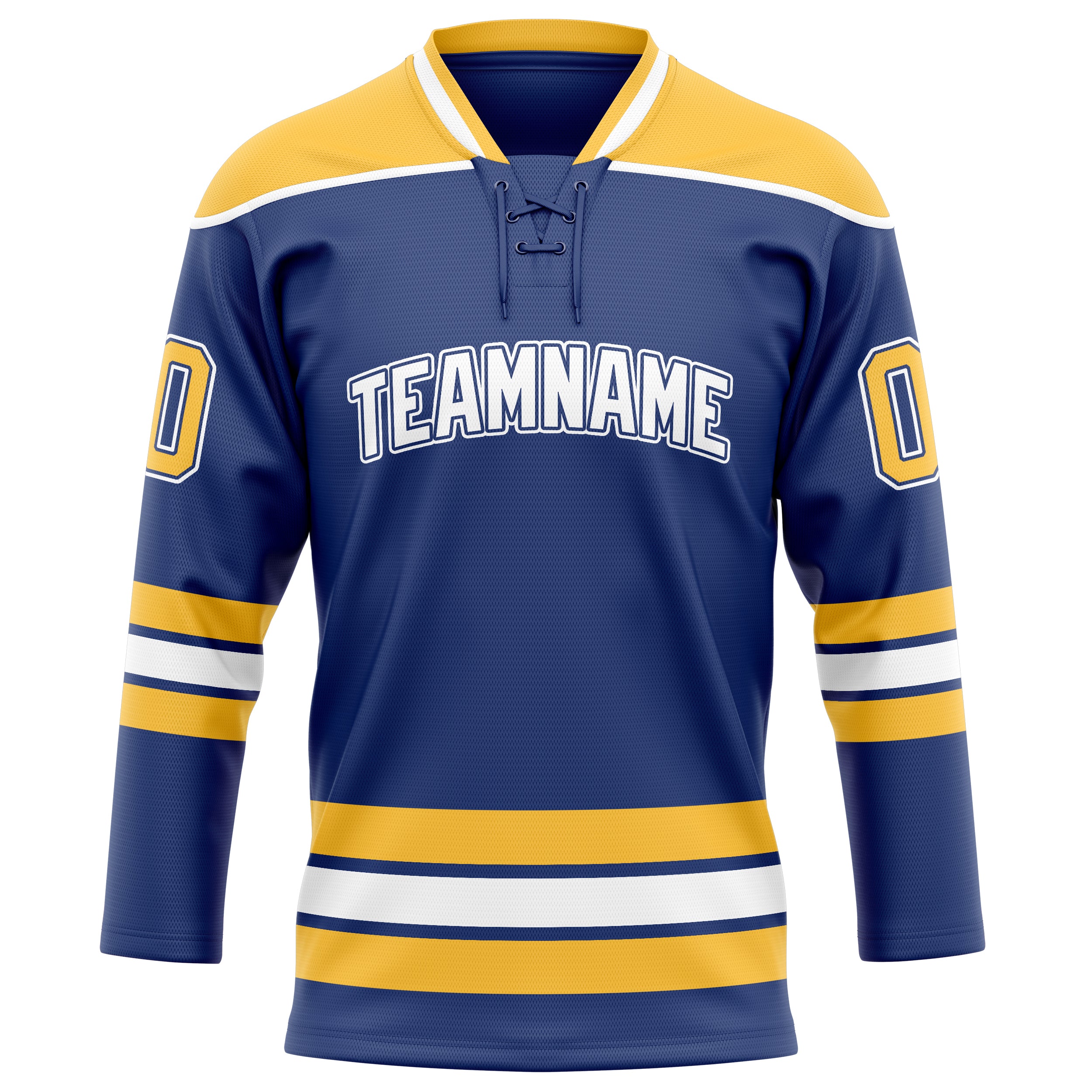Maillot de hockey personnalisé Royal Gold uni couleur or