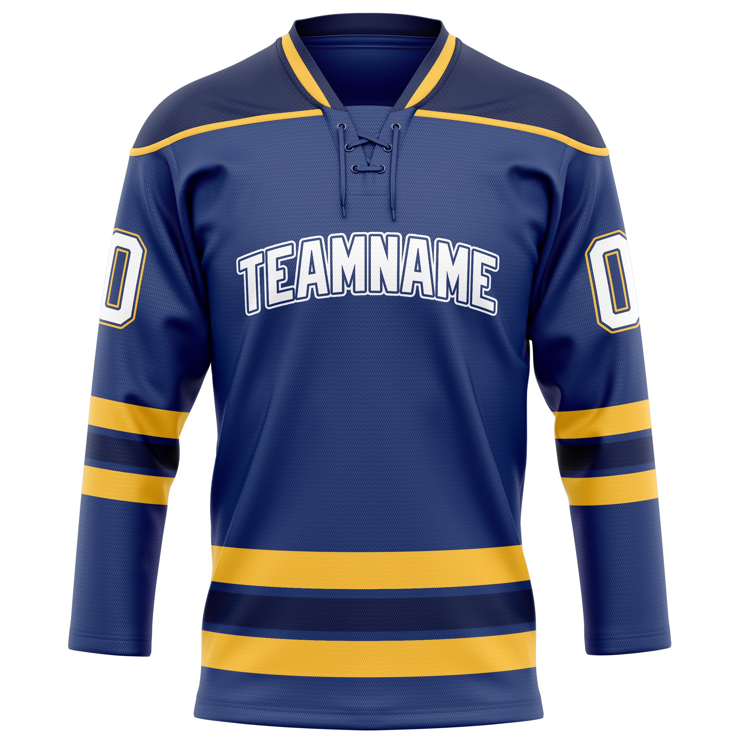 Maillot de hockey personnalisé Royal Gold uni couleur or