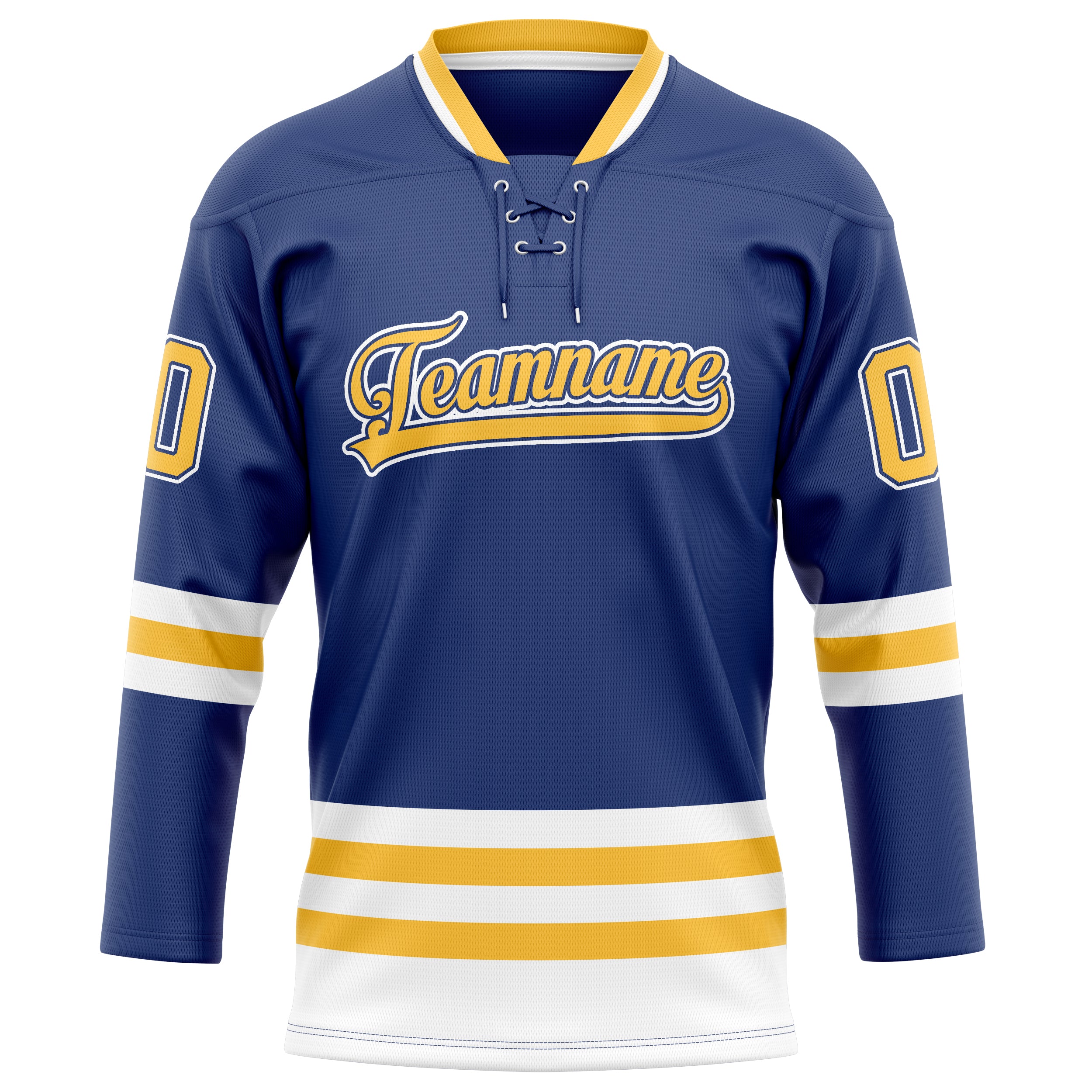 Maillot de hockey personnalisé Royal Gold uni couleur or