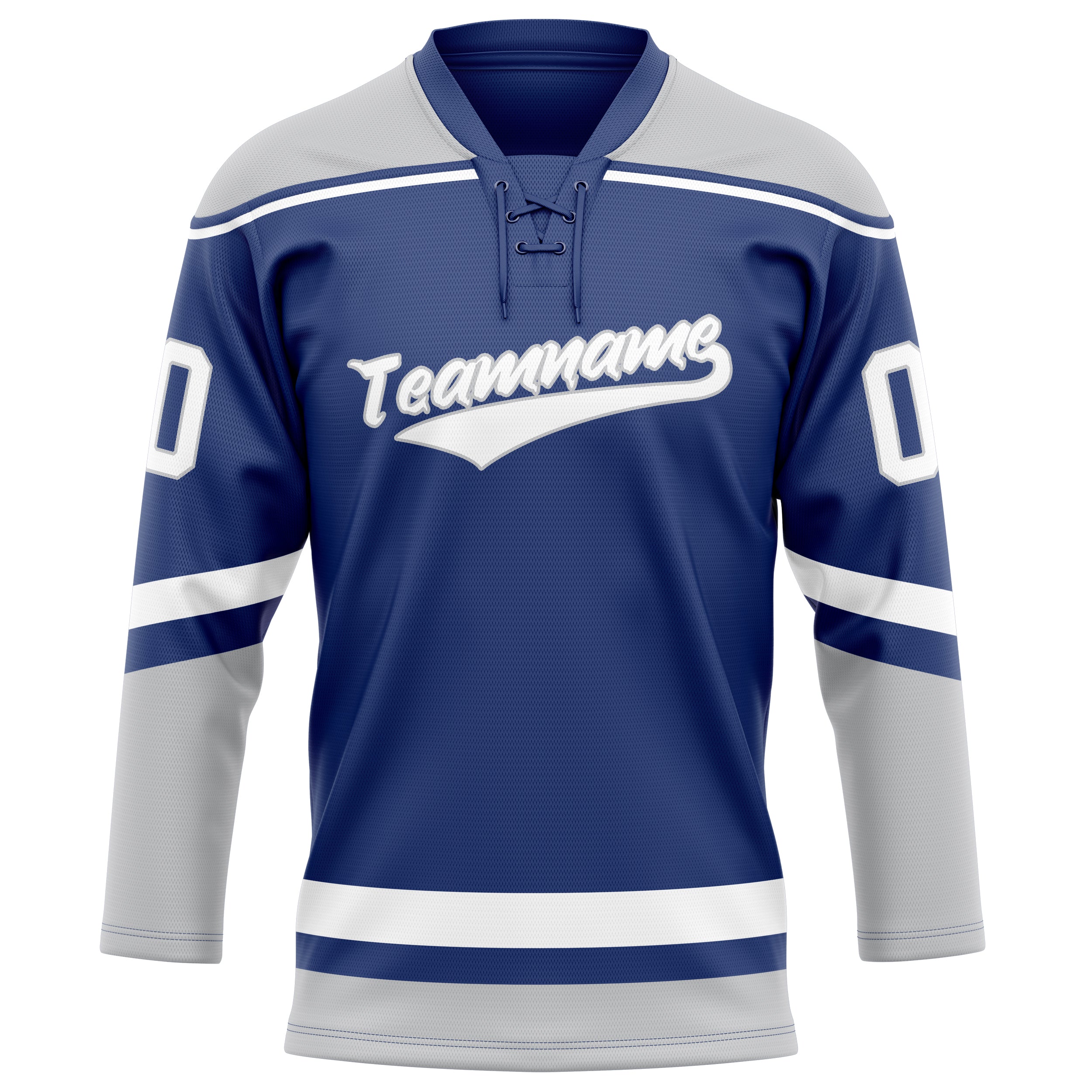 Maillot de hockey personnalisé gris royal uni