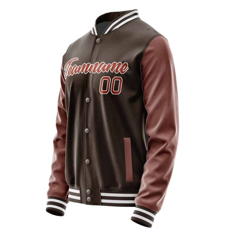 Custom Brown Coral Red Jacket JA0101160118B21816