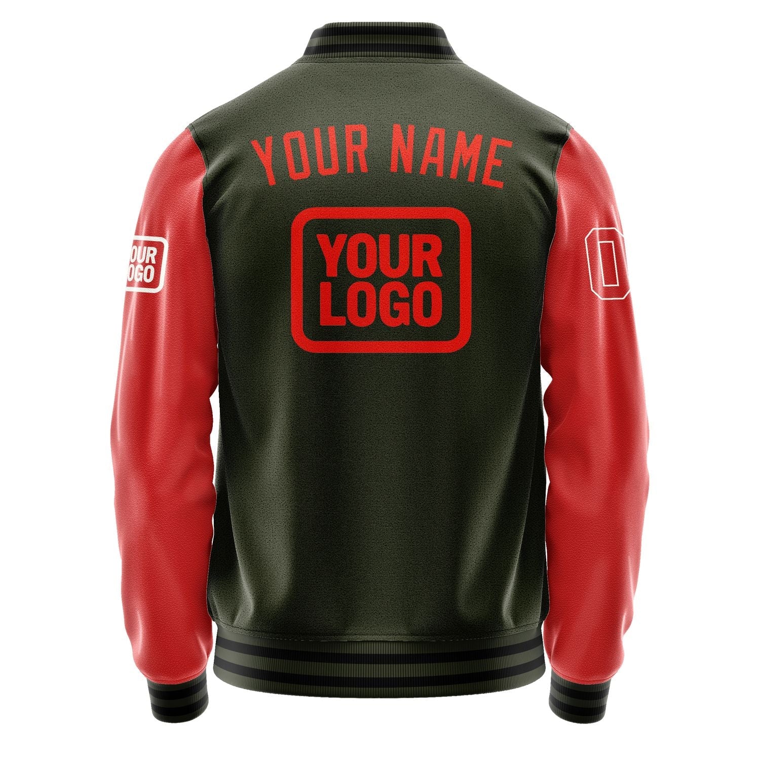 Custom Olive Orange Red Jacket JA020212021718121218