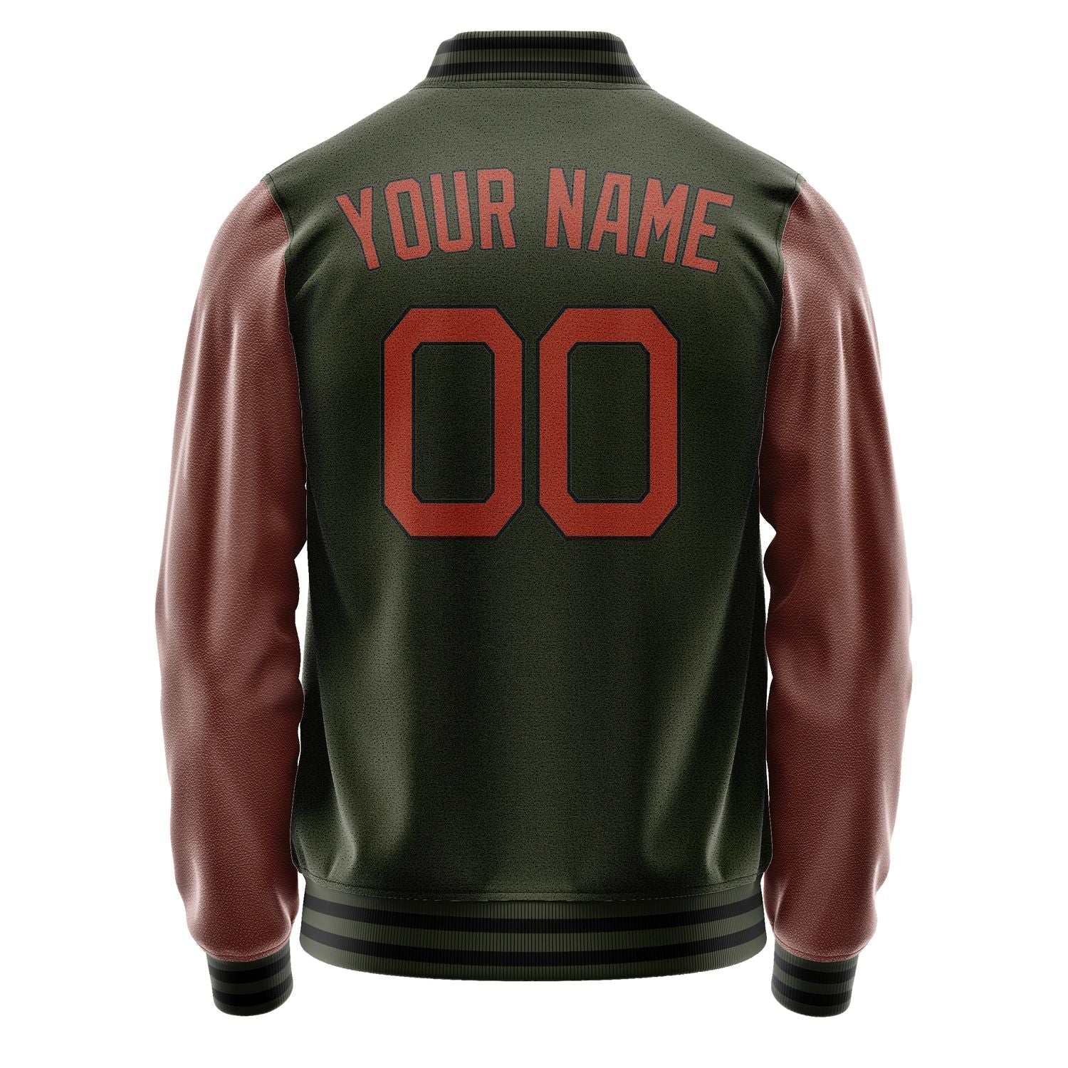 Custom Olive Crimson Red Jacket JA0202150218B21815