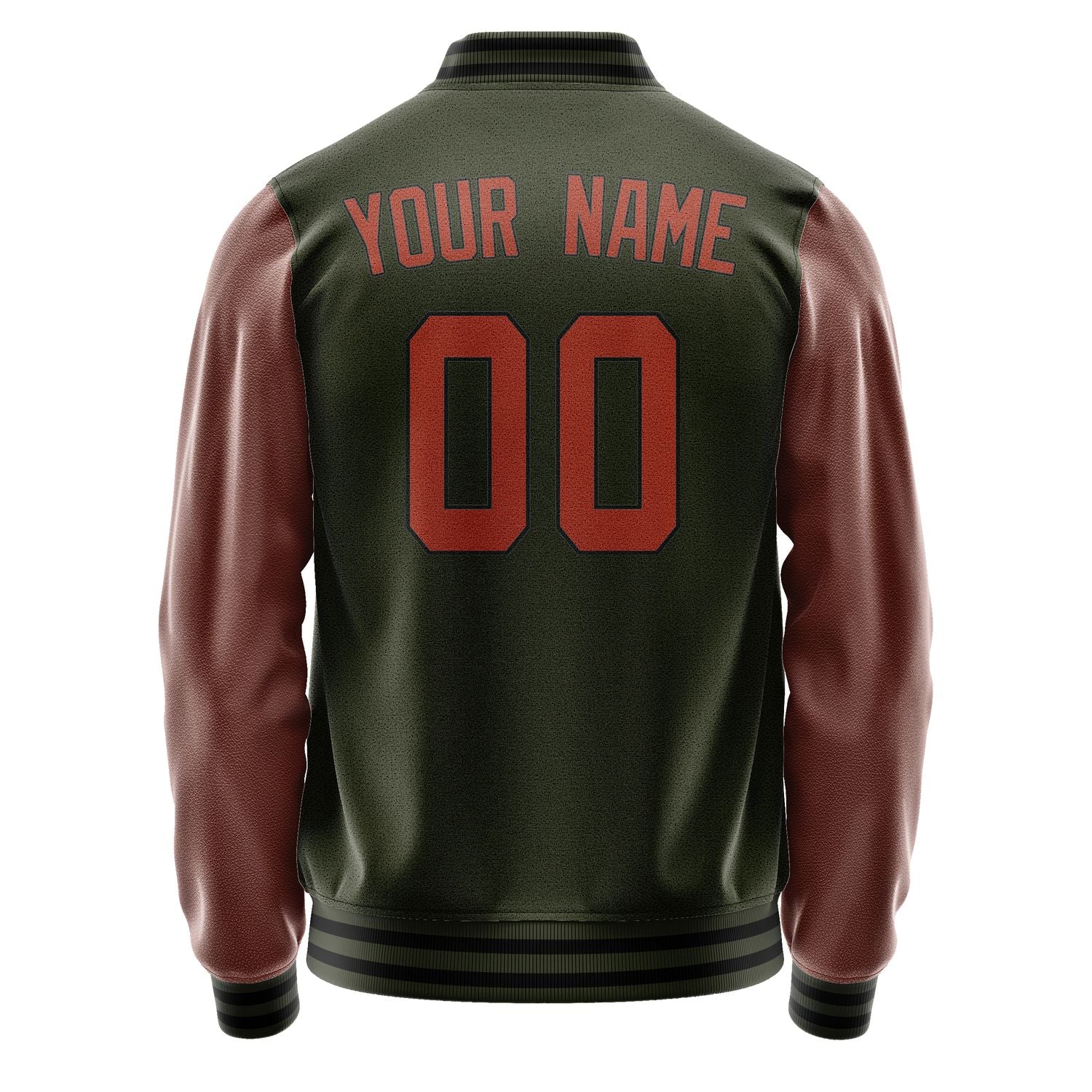 Custom Olive Coral Red Jacket JA0202160217B31716