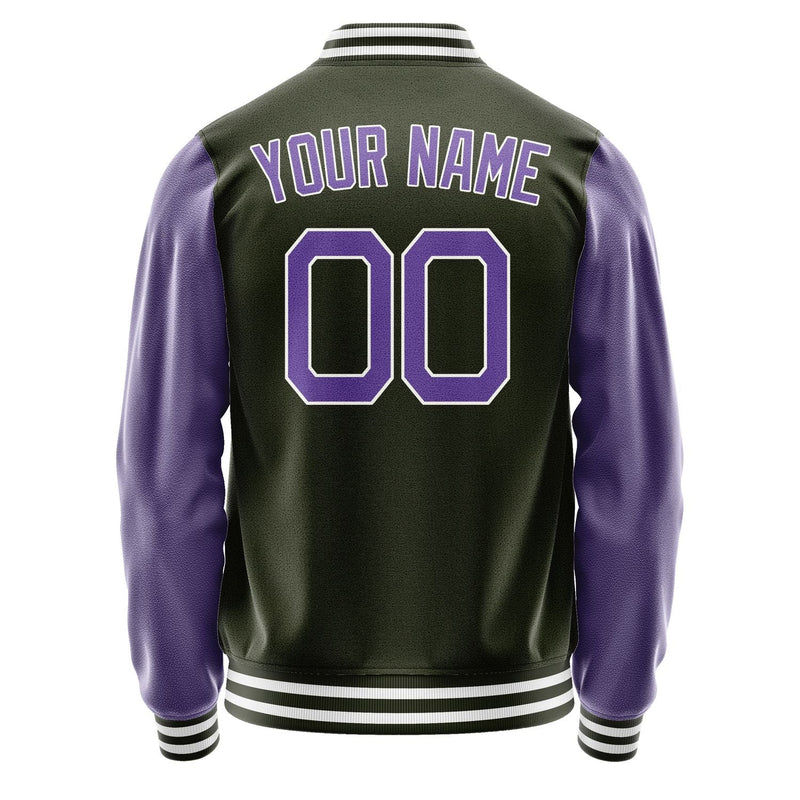 Custom Olive Light Purple Jacket JA0202230218B21823