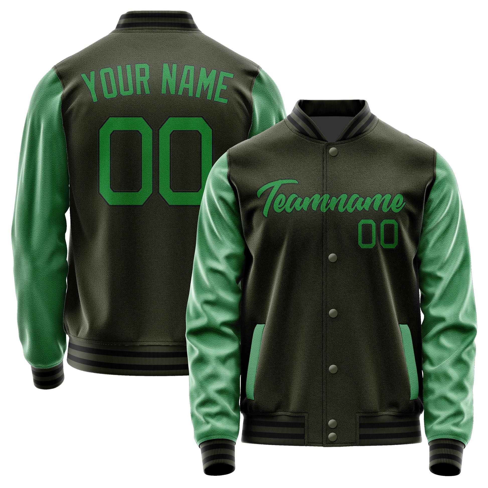 Custom Olive Emerald Green Jacket JA0202240217B21724