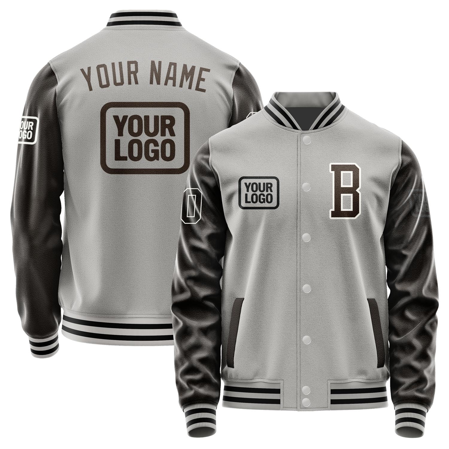 Custom Gray Brown Jacket JA040401041718010118