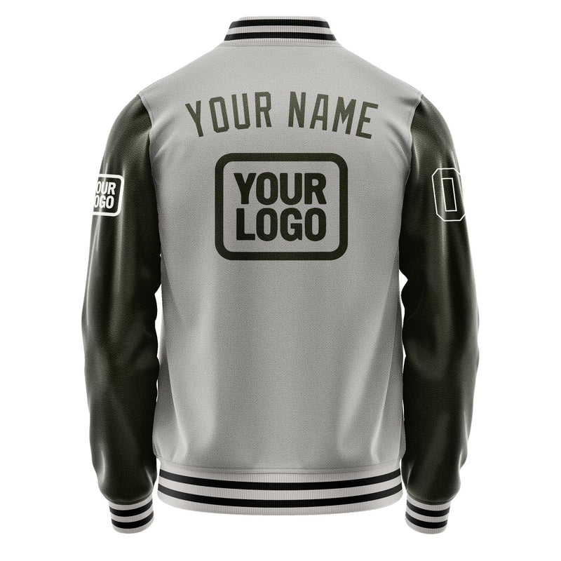 Custom Gray Olive Jacket JA040402041718020218