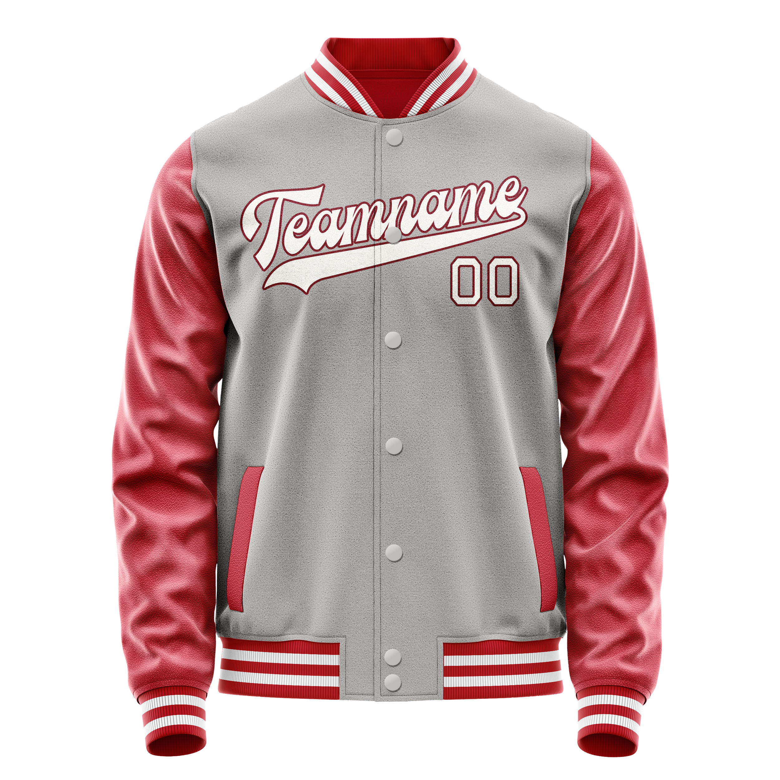 Veste universitaire personnalisée grise et orange du Texas