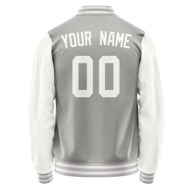 Custom Gray White Jacket JA0404180418B31818