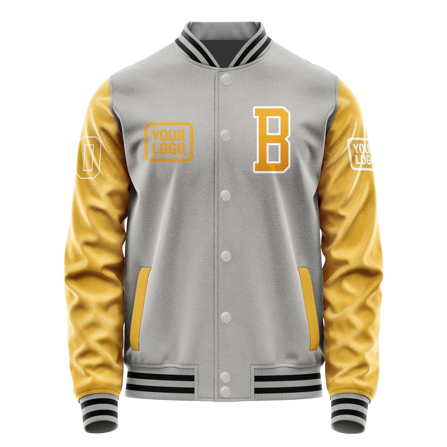 Custom Gray Yellow Jacket JA040419041718191918