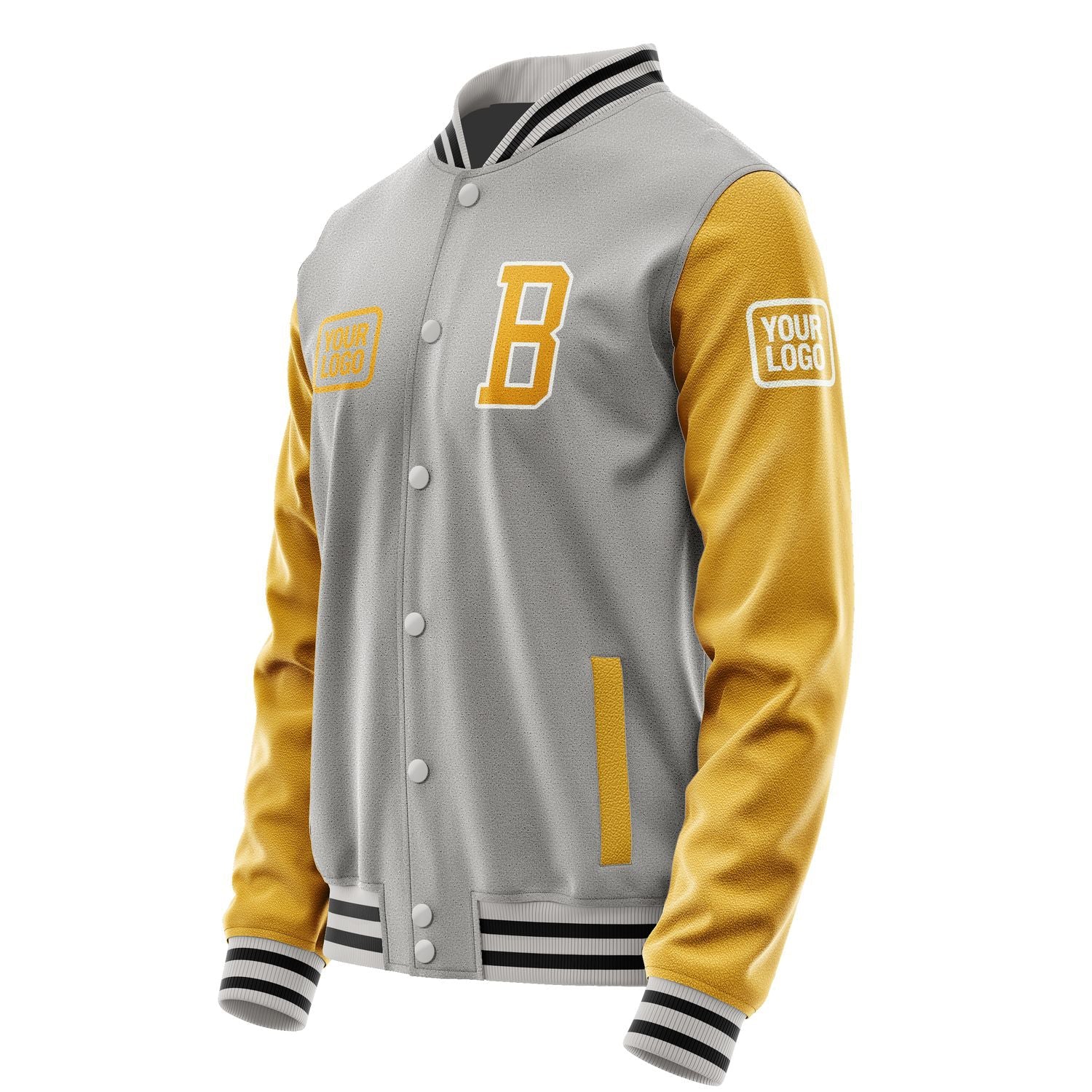 Custom Gray Yellow Jacket JA040419041718191918