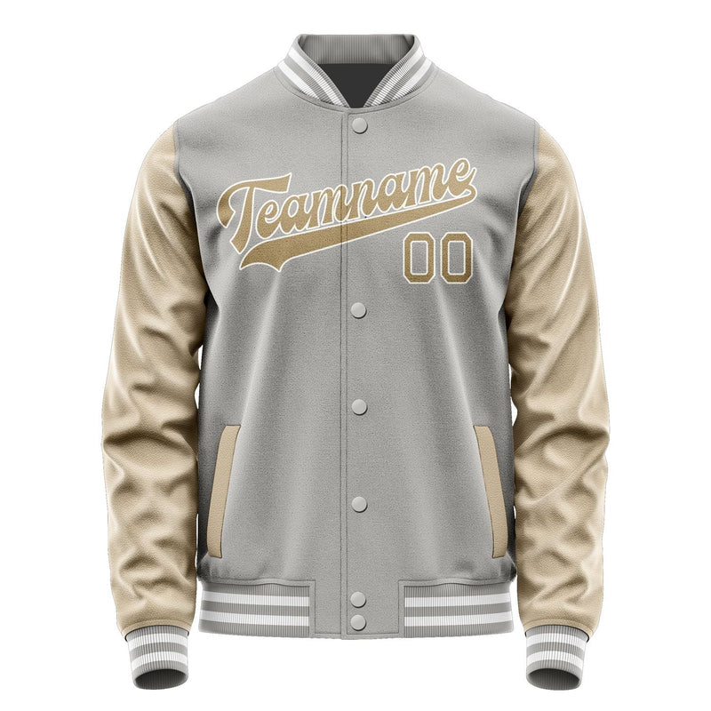 Custom Gray Light Khaki Jacket JA0404250418B31825