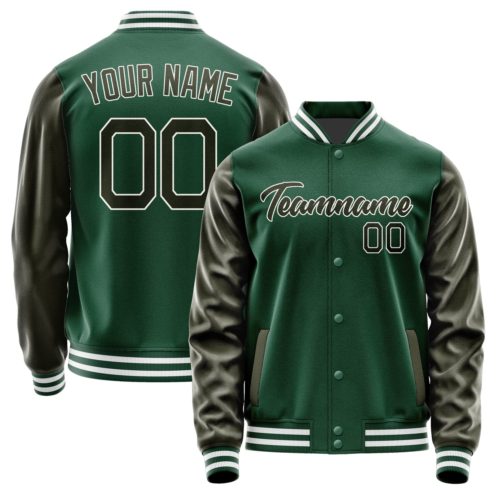 Custom Green Olive Jacket JA0505020518B21802