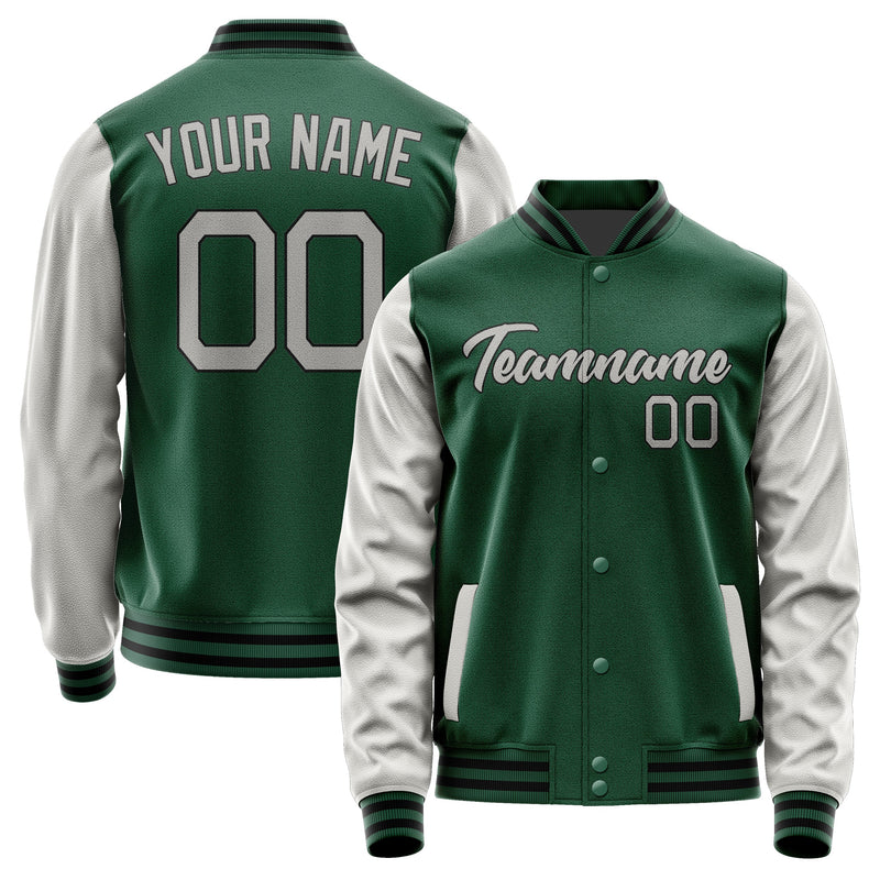 Custom Green Gray Jacket JA0505040517B21704