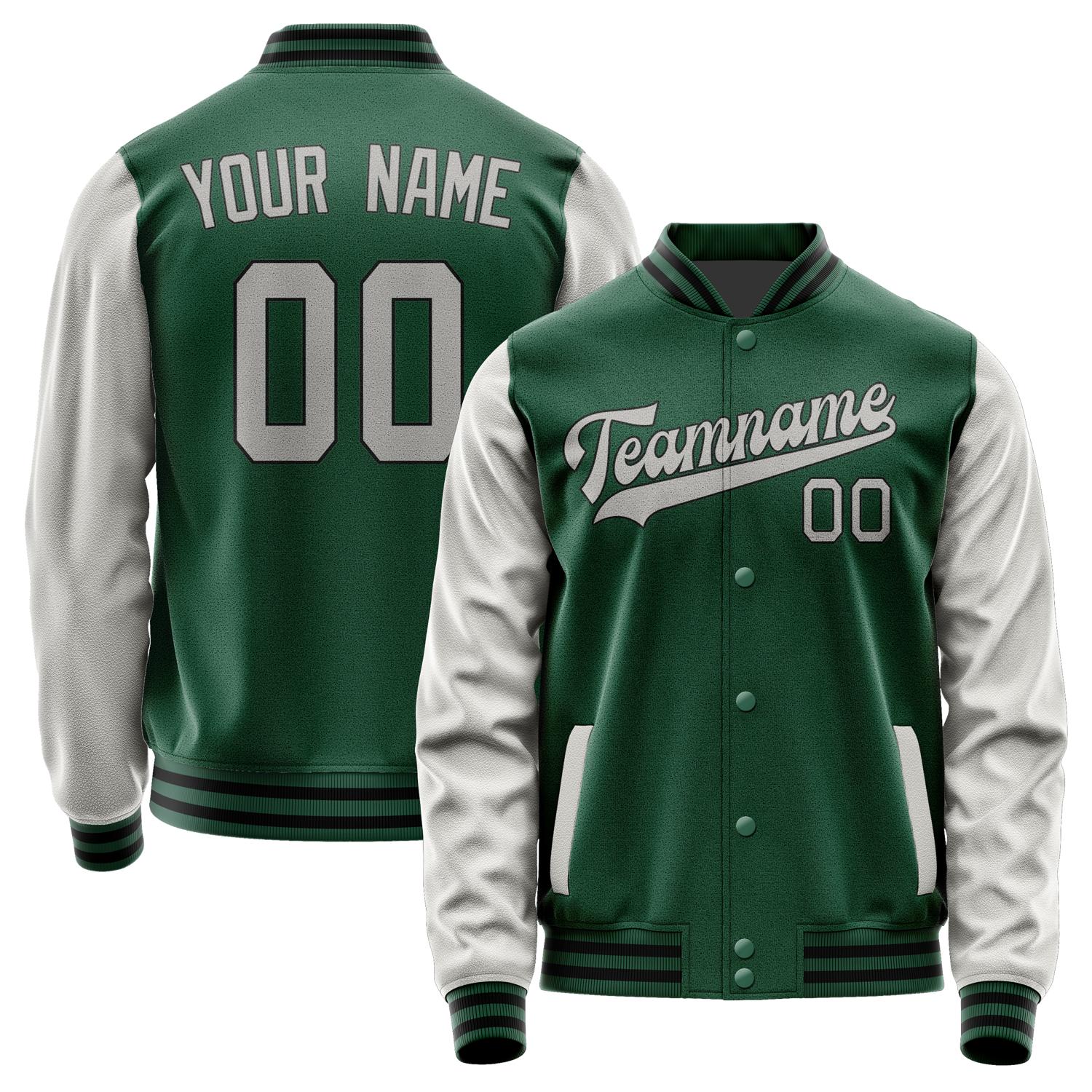 Custom Green Gray Jacket JA0505040517B31704