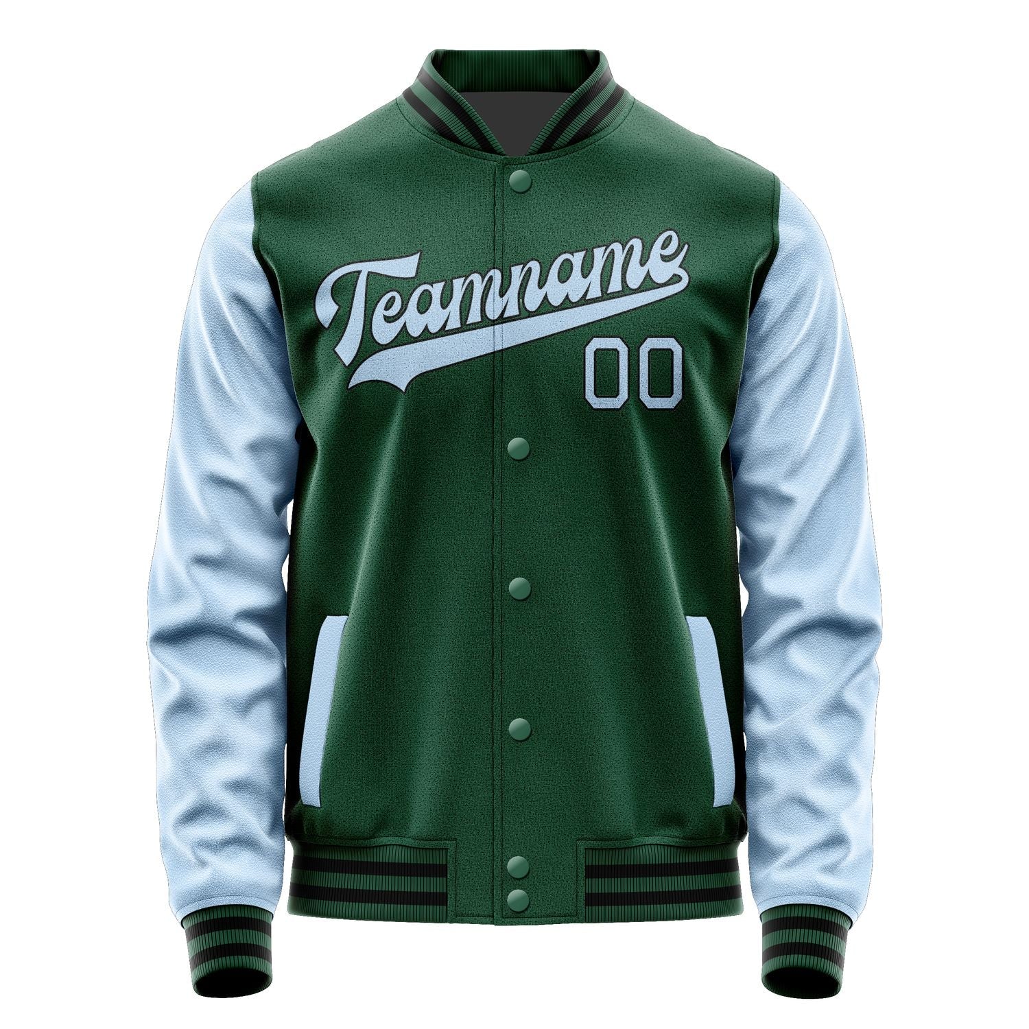 Custom Green Light Blue Jacket JA0505080517B31708