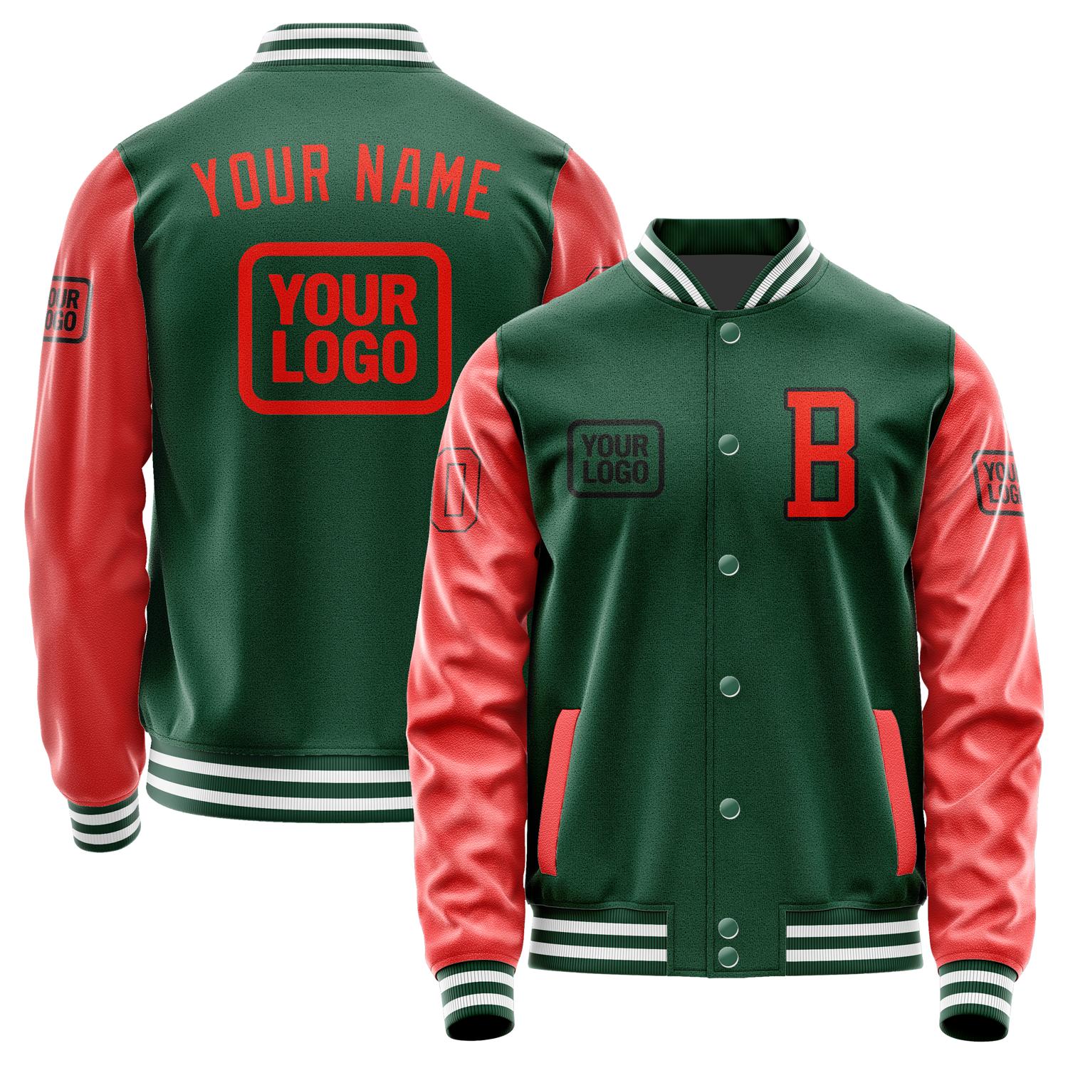 Custom Green Orange Red Jacket JA050512051817121217