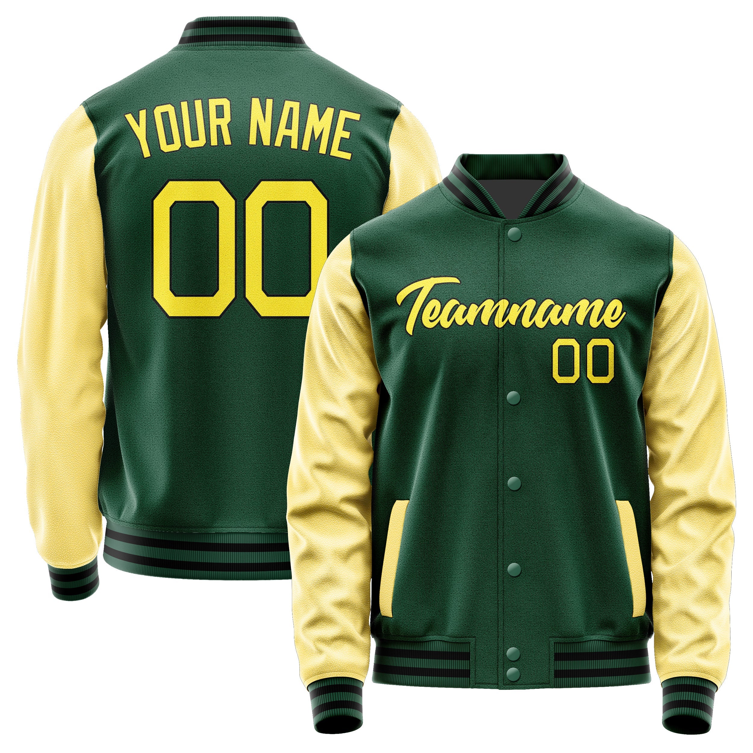 Custom Green Light Yellow Jacket JA0505260517B21726