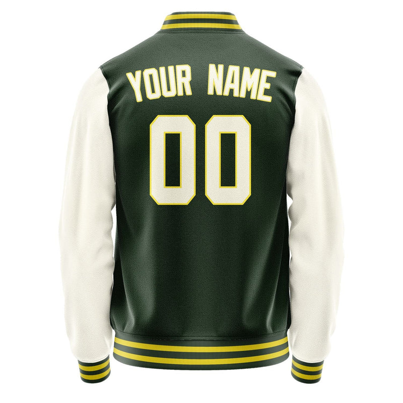 Custom Dark Green Cream Jacket JA0606030626B32603