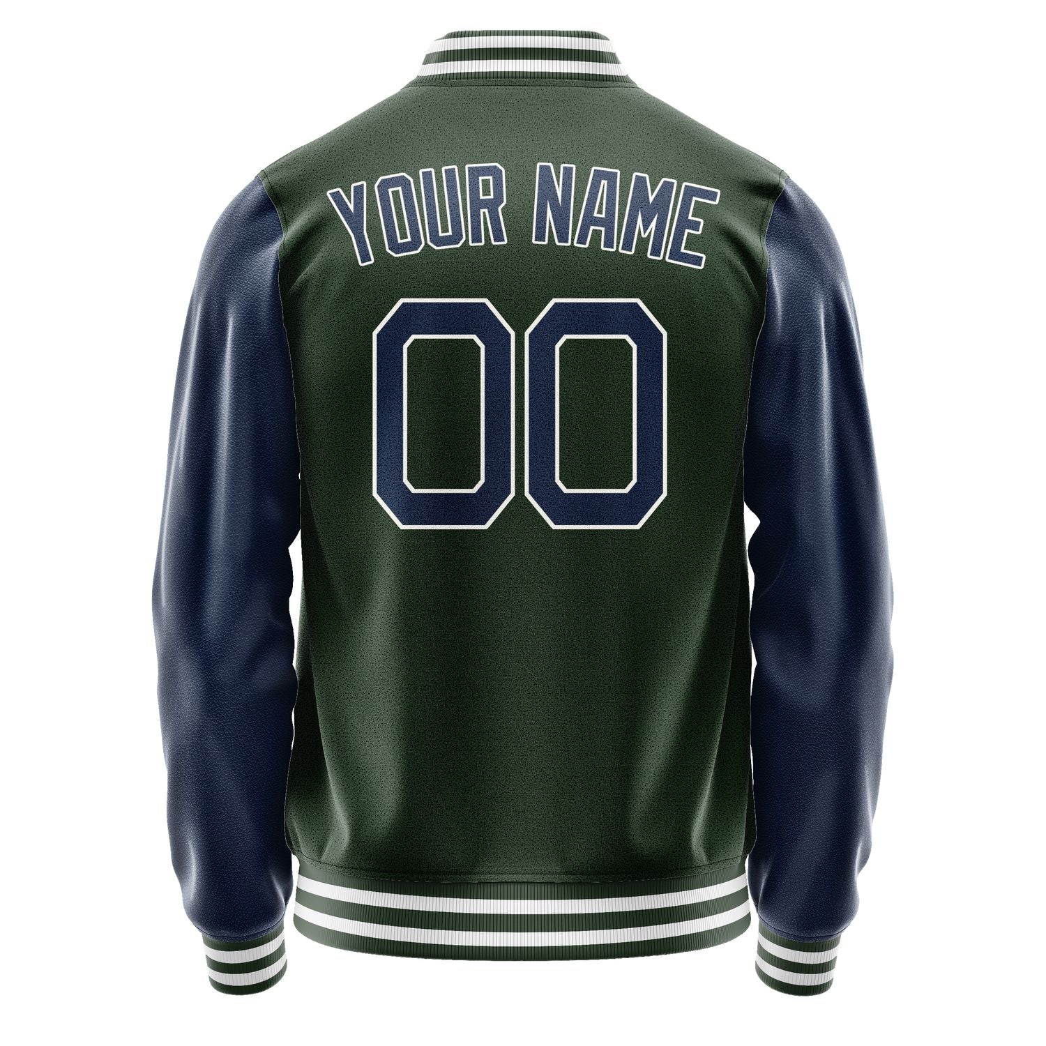 Custom Dark Green Blue Jacket JA0606100618B21810