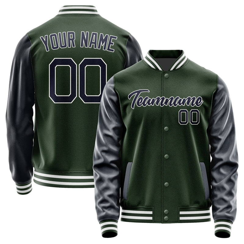 Custom Dark Green Navy Jacket JA0606110618B21811