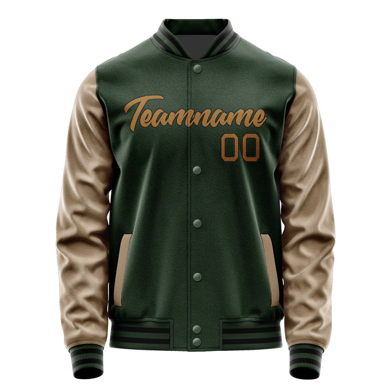 Custom Dark Green Khaki Jacket JA0606220617B21722