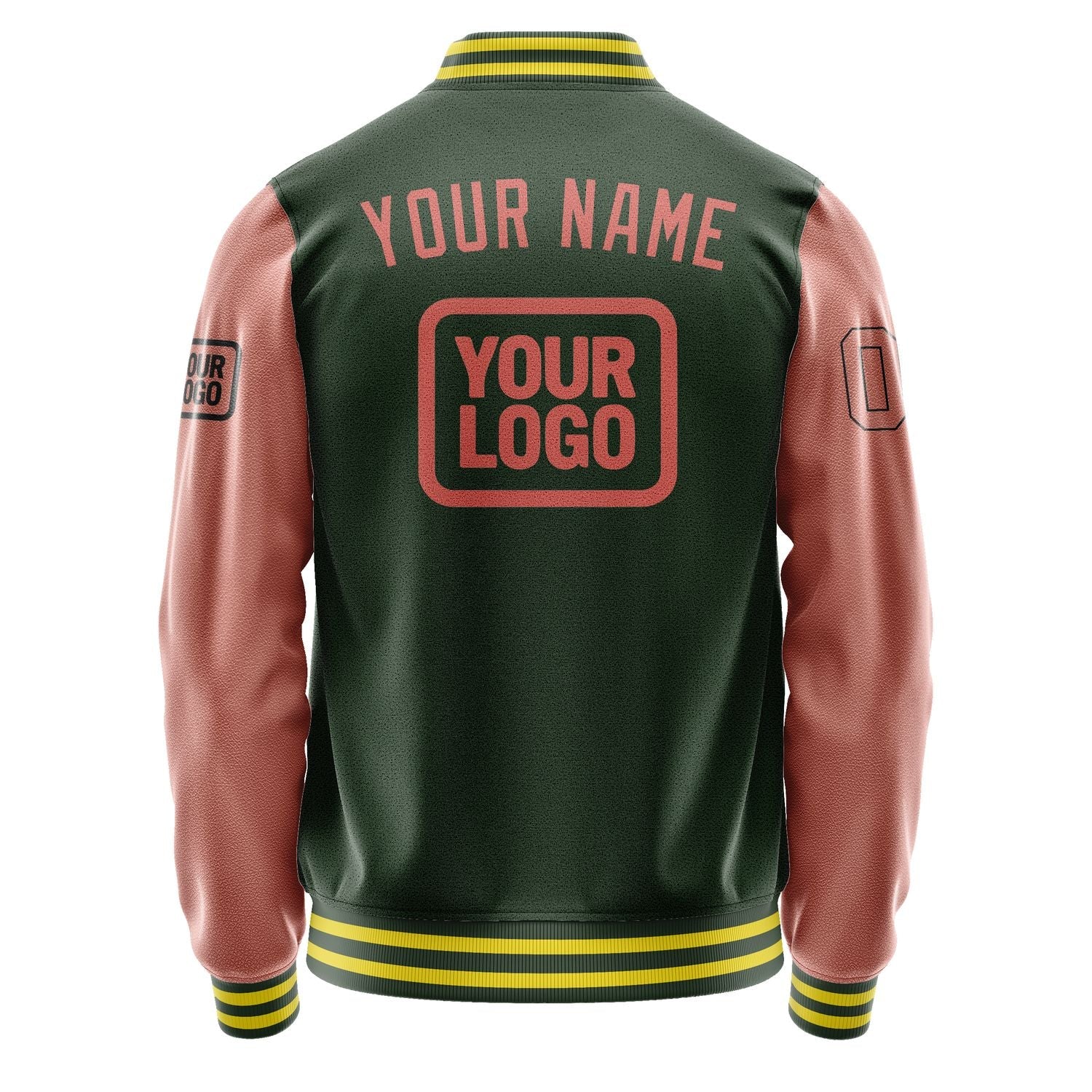 Custom Dark Green Copper Rose Jacket JA060629062617292917