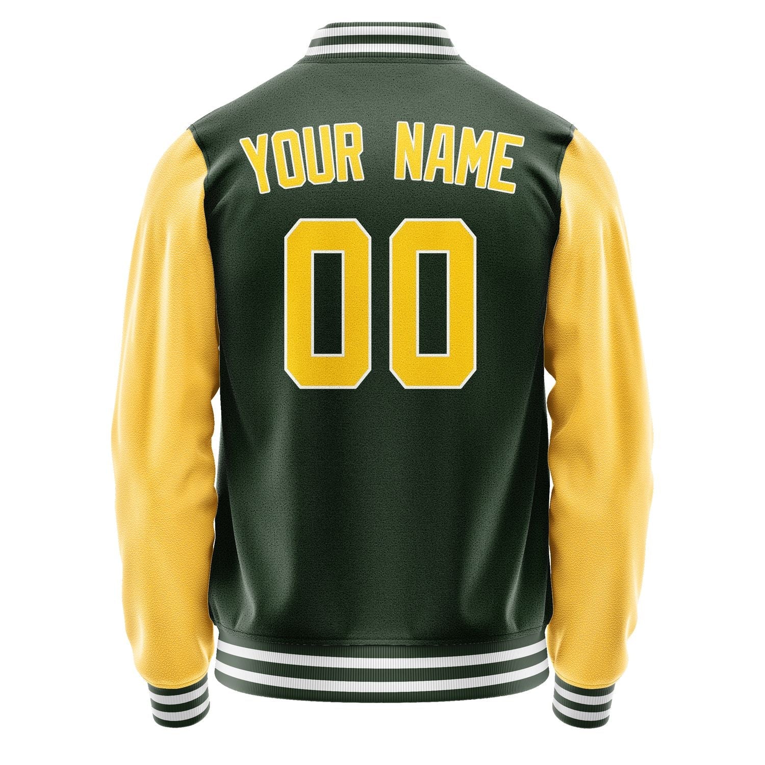 Custom Dark Green Gold Jacket JA0606300618B31830