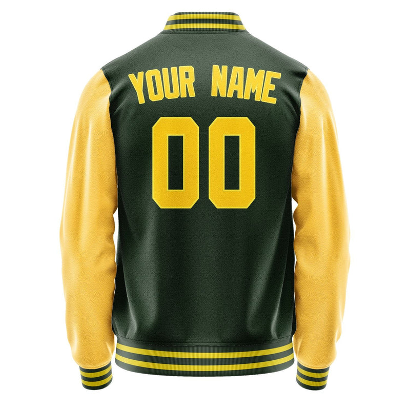 Custom Dark Green Gold Jacket JA0606300626B32630