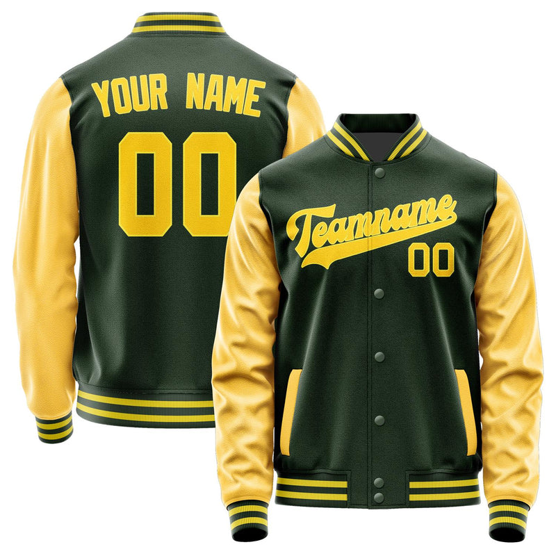 Custom Dark Green Gold Jacket JA0606300626B32630