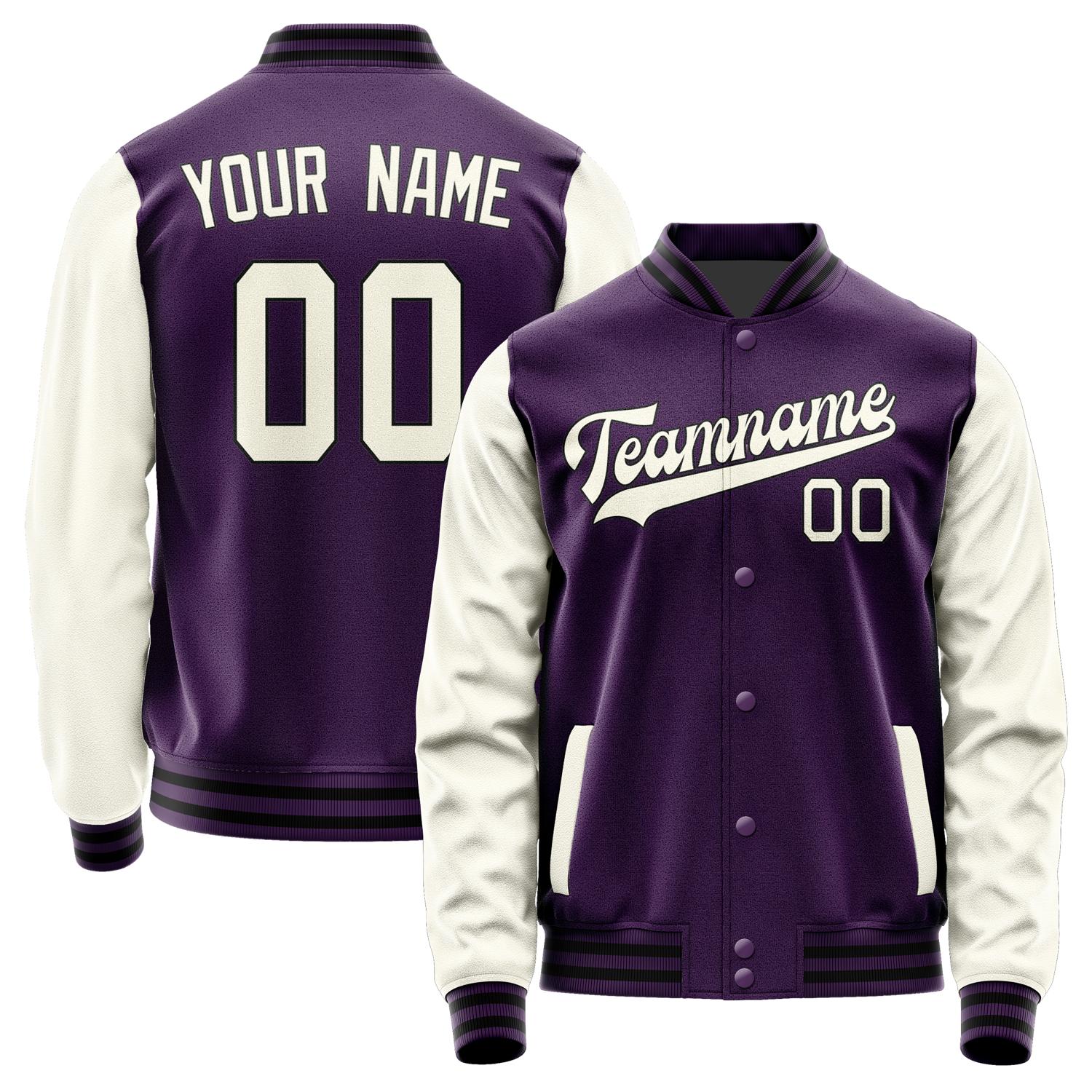 Custom Purple Cream Jacket JA0707030717B31703