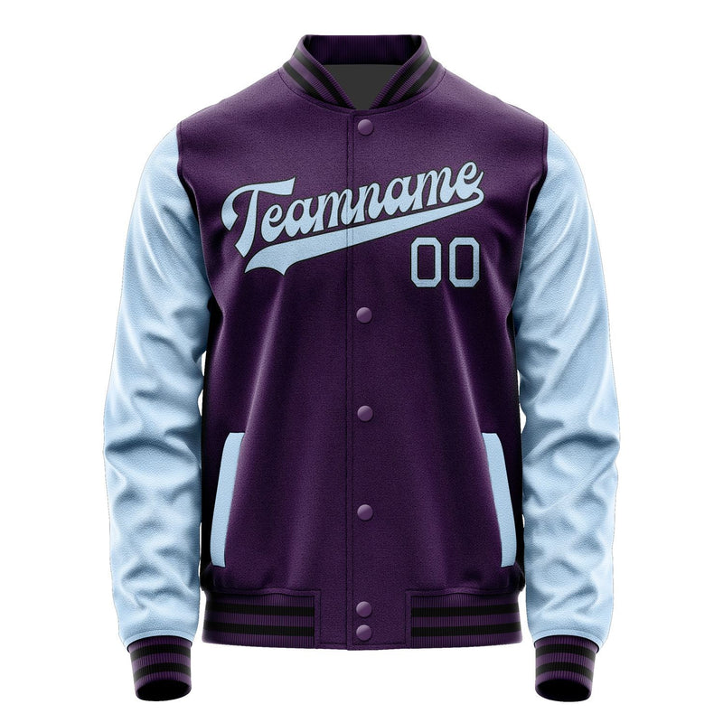 Custom Purple Light Blue Jacket JA0707080717B31708
