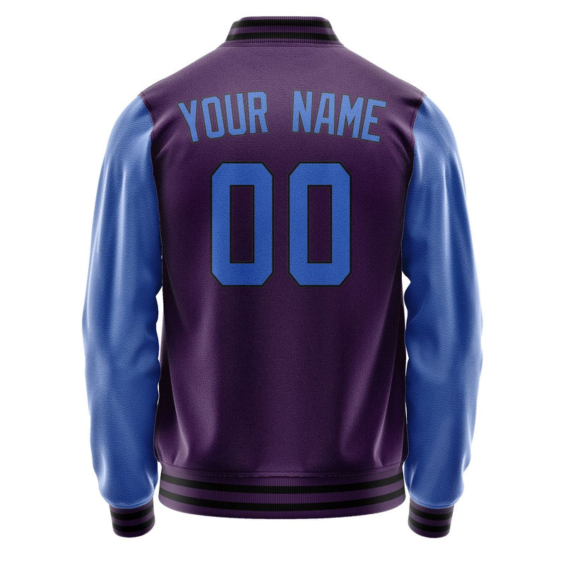 Custom Purple Sky Blue Jacket JA0707090717B31709