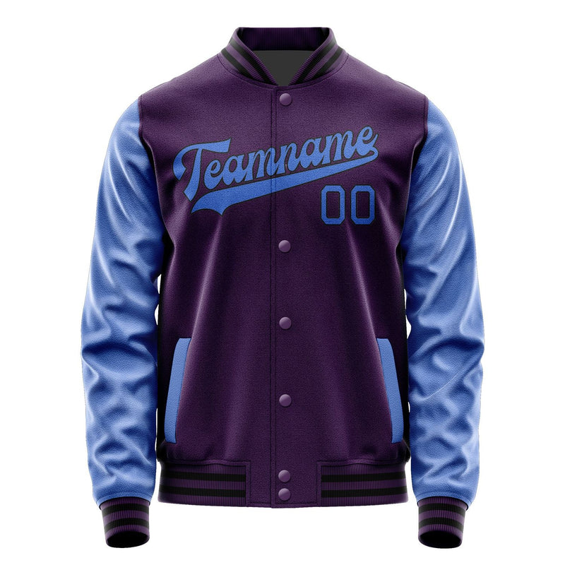 Custom Purple Sky Blue Jacket JA0707090717B31709