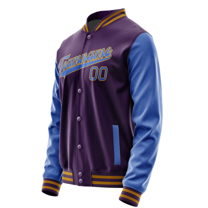 Custom Purple Sky Blue Jacket JA0707090719B31909