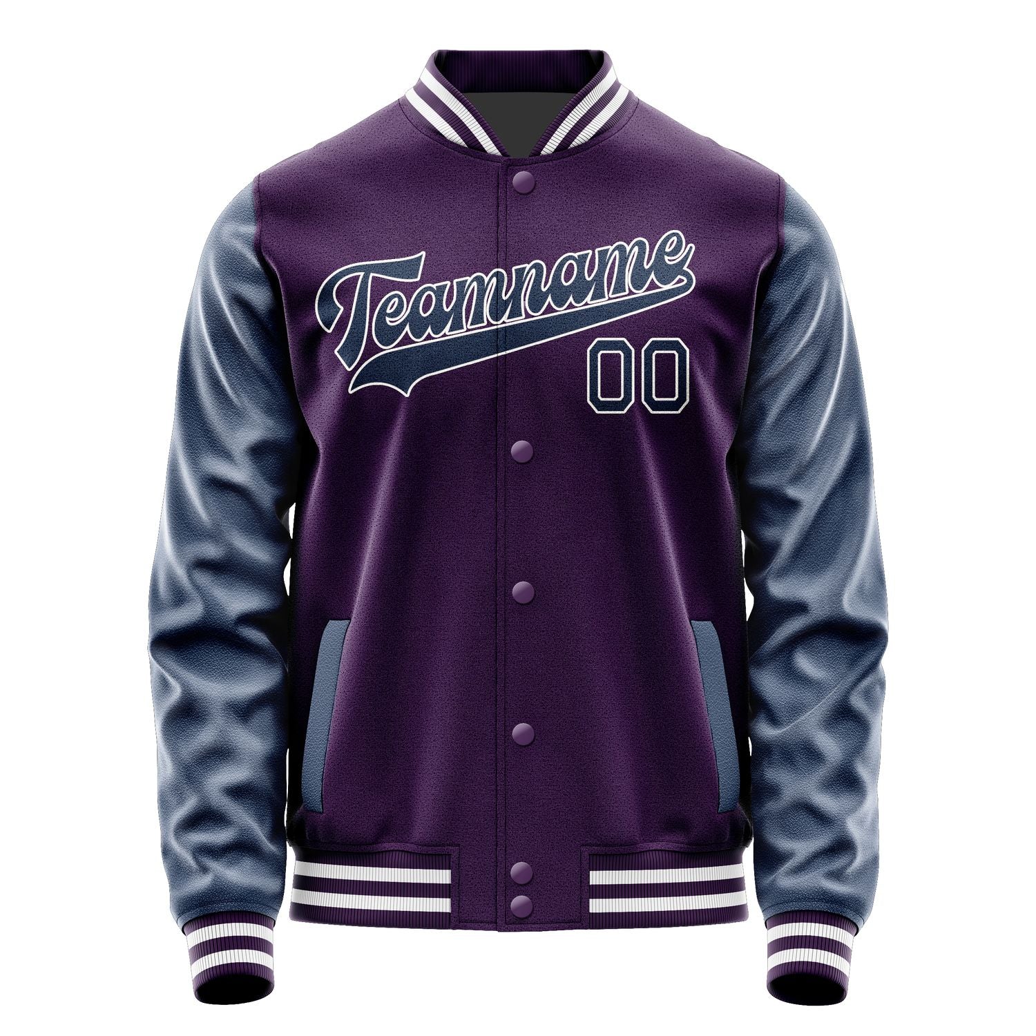 Custom Purple Blue Jacket JA0707100718B31810