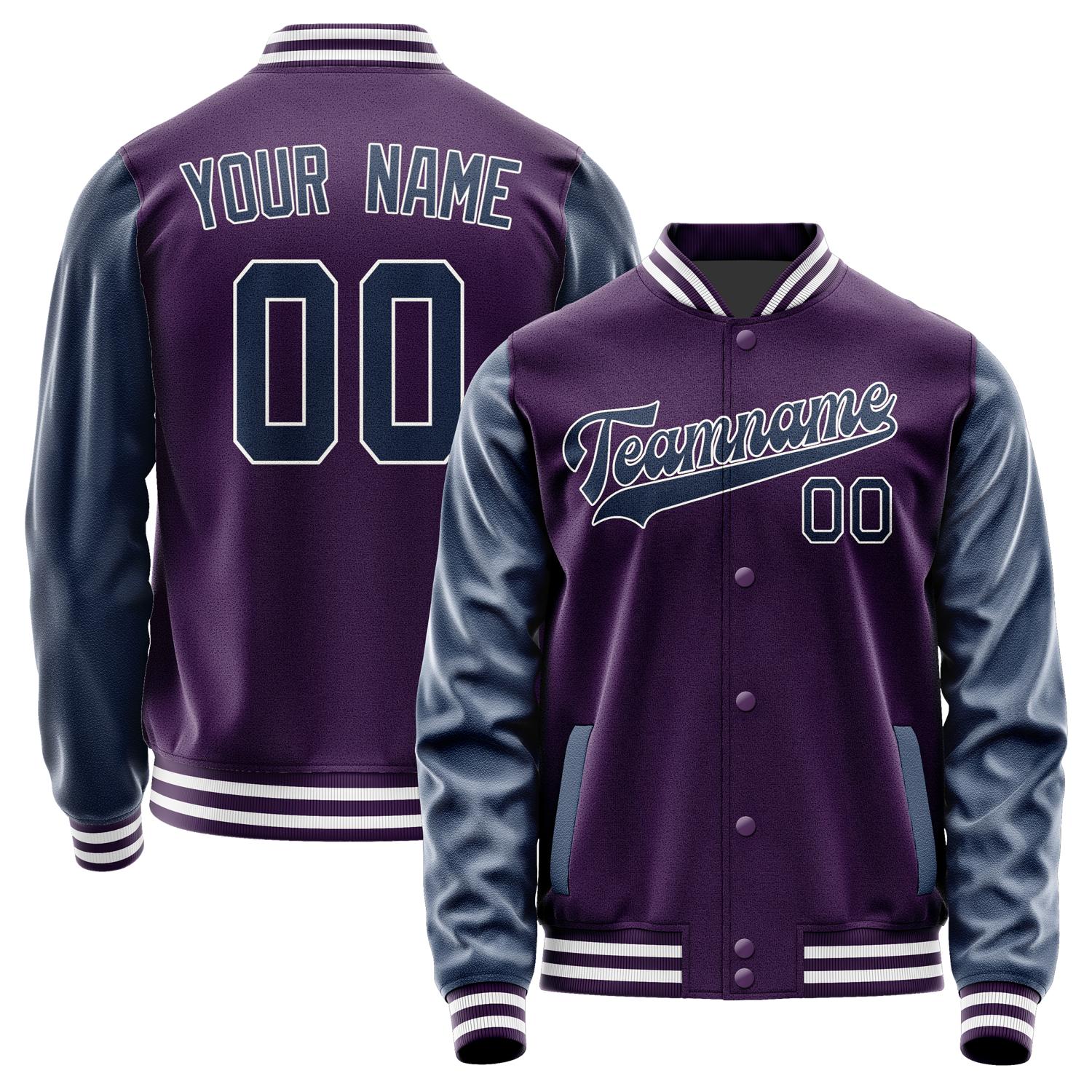 Custom Purple Blue Jacket JA0707100718B31810
