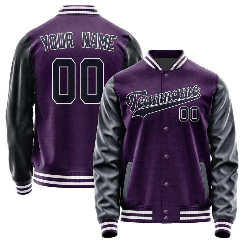 Custom Purple Navy Jacket JA0707110718B31811