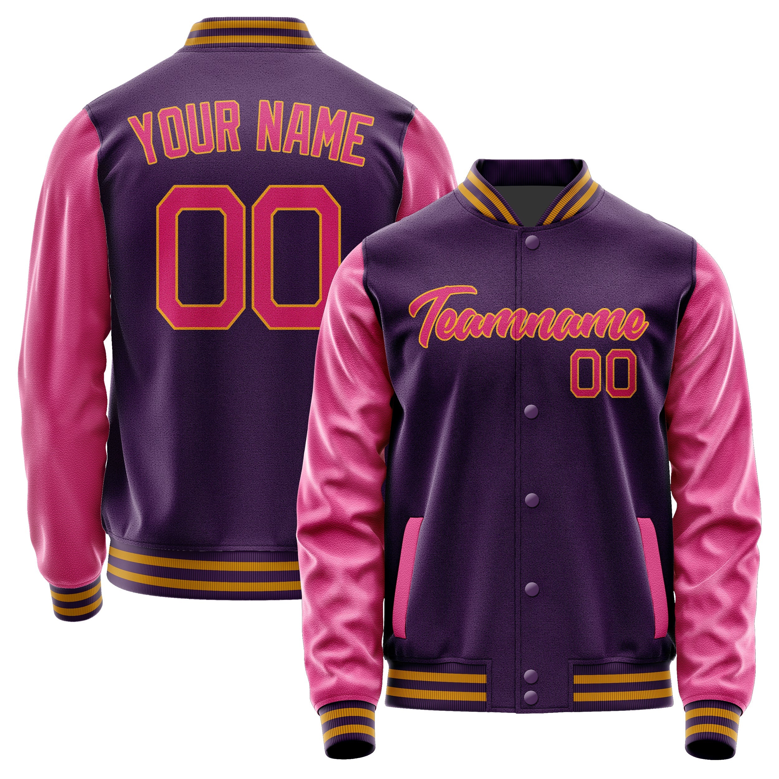 Custom Purple Pink Jacket JA0707130719B21913