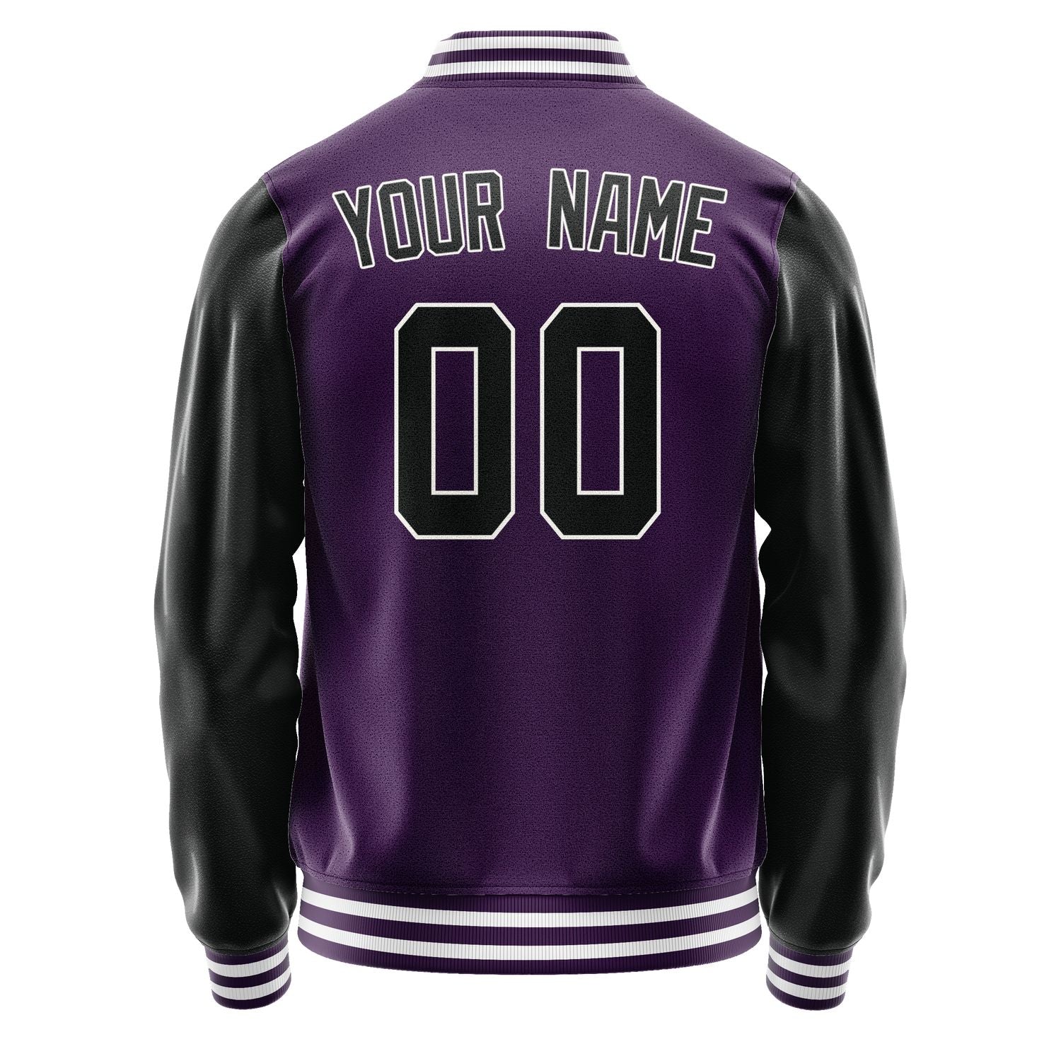 Custom Purple Black Jacket JA0707170718B31817