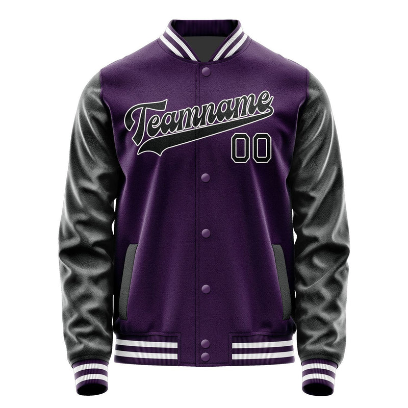 Custom Purple Black Jacket JA0707170718B31817