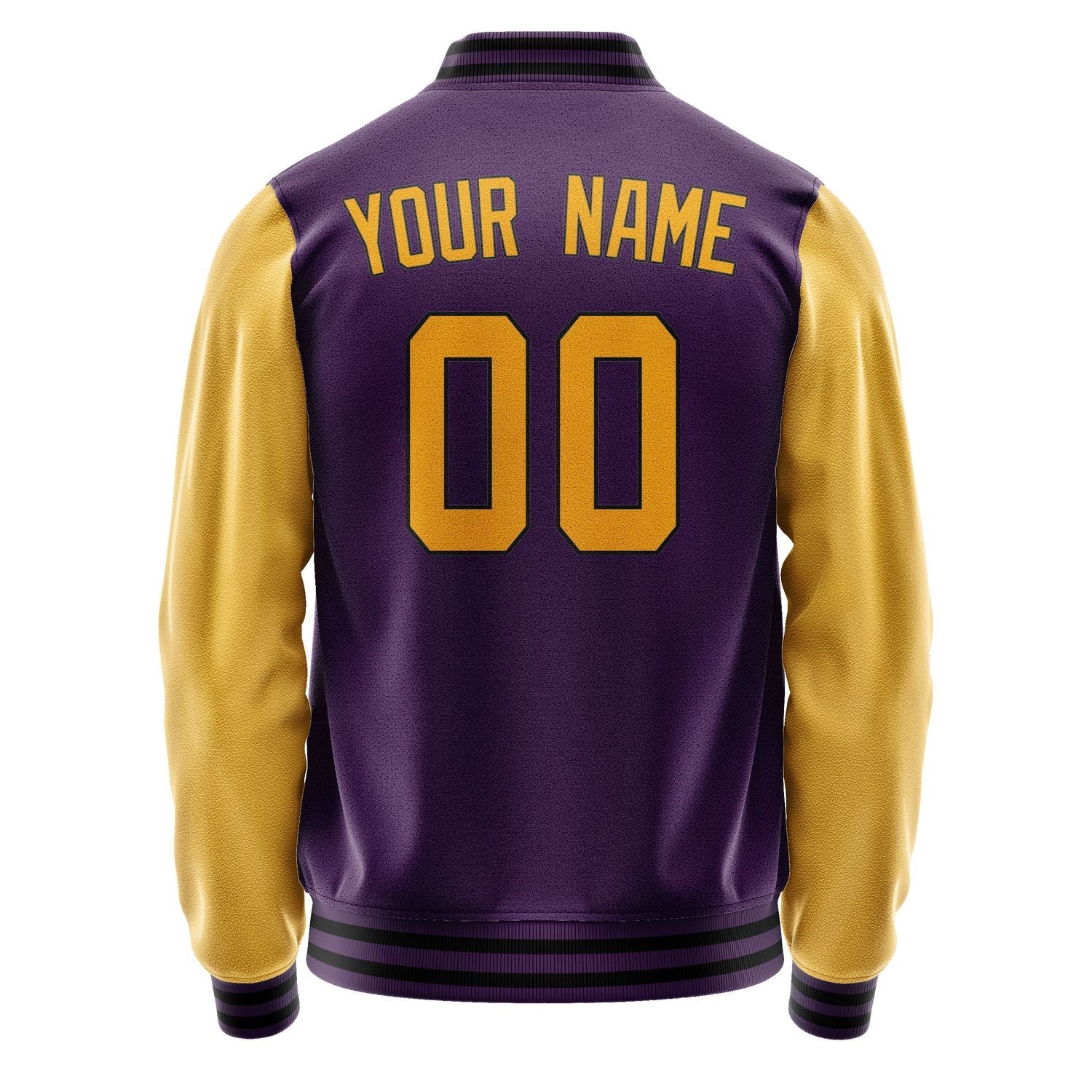 Custom Purple Yellow Jacket JA0707190717B31719