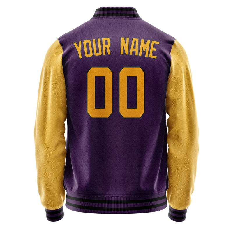 Custom Purple Yellow Jacket JA0707190717B31719