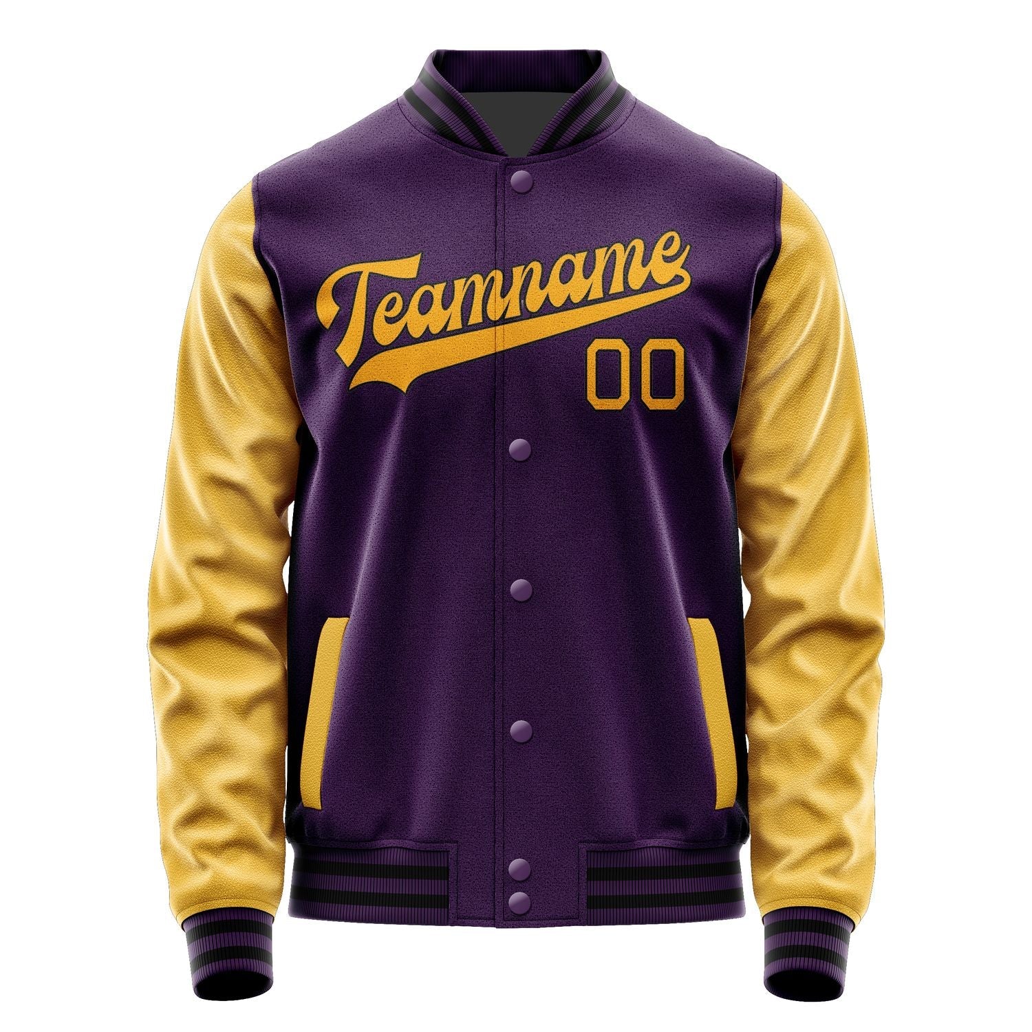 Custom Purple Yellow Jacket JA0707190717B31719