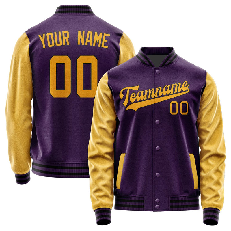 Custom Purple Yellow Jacket JA0707190717B31719