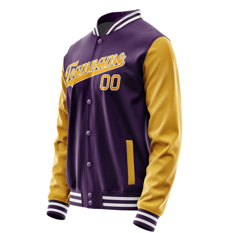 Custom Purple Yellow Jacket JA0707190718B31819